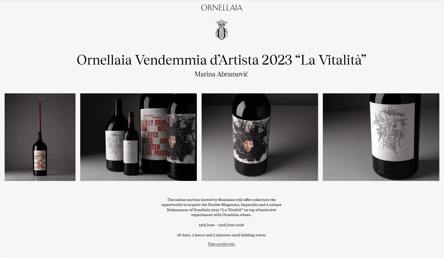 Vino, umetnost i luksuz: Zašto ceo svet priča o Ornellaii i Marini Abramović