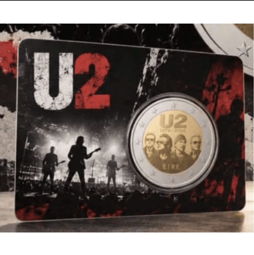 Bend U2 dobija svoju kovanicu od 2€: Irska obeležava 50 godina popularne rok grupe 